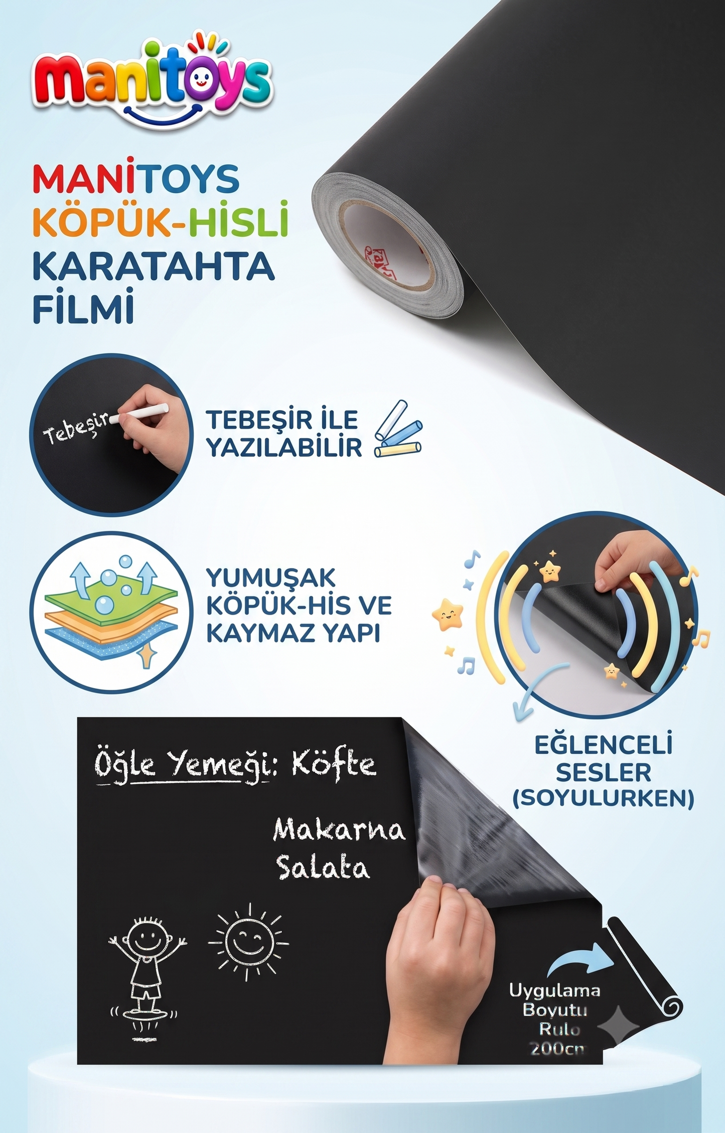 Duvara Yapışan Kara Tahta