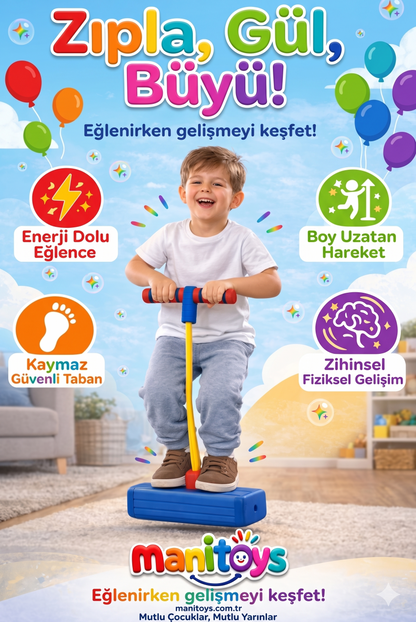 Manitoys Pogo Zıpzıp – Çocuk Denge ve Zıplama Oyuncağı
