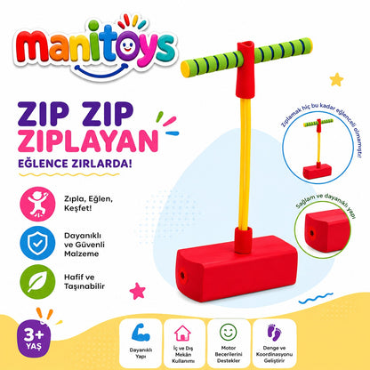 Manitoys Pogo Zıpzıp – Çocuk Denge ve Zıplama Oyuncağı